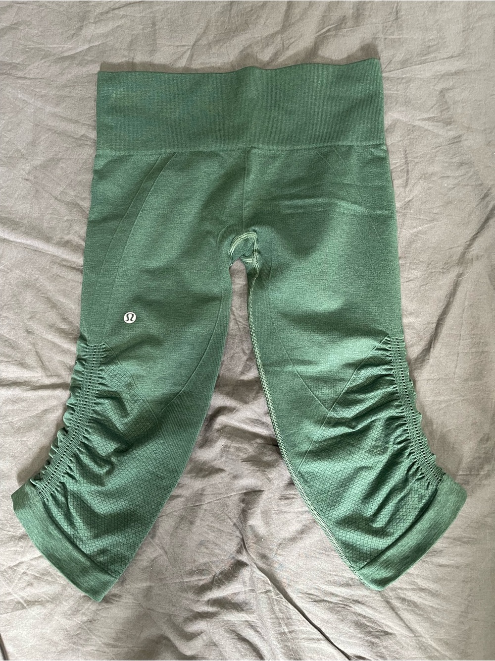 lululemon athletica Forest Green Ruched Leggings